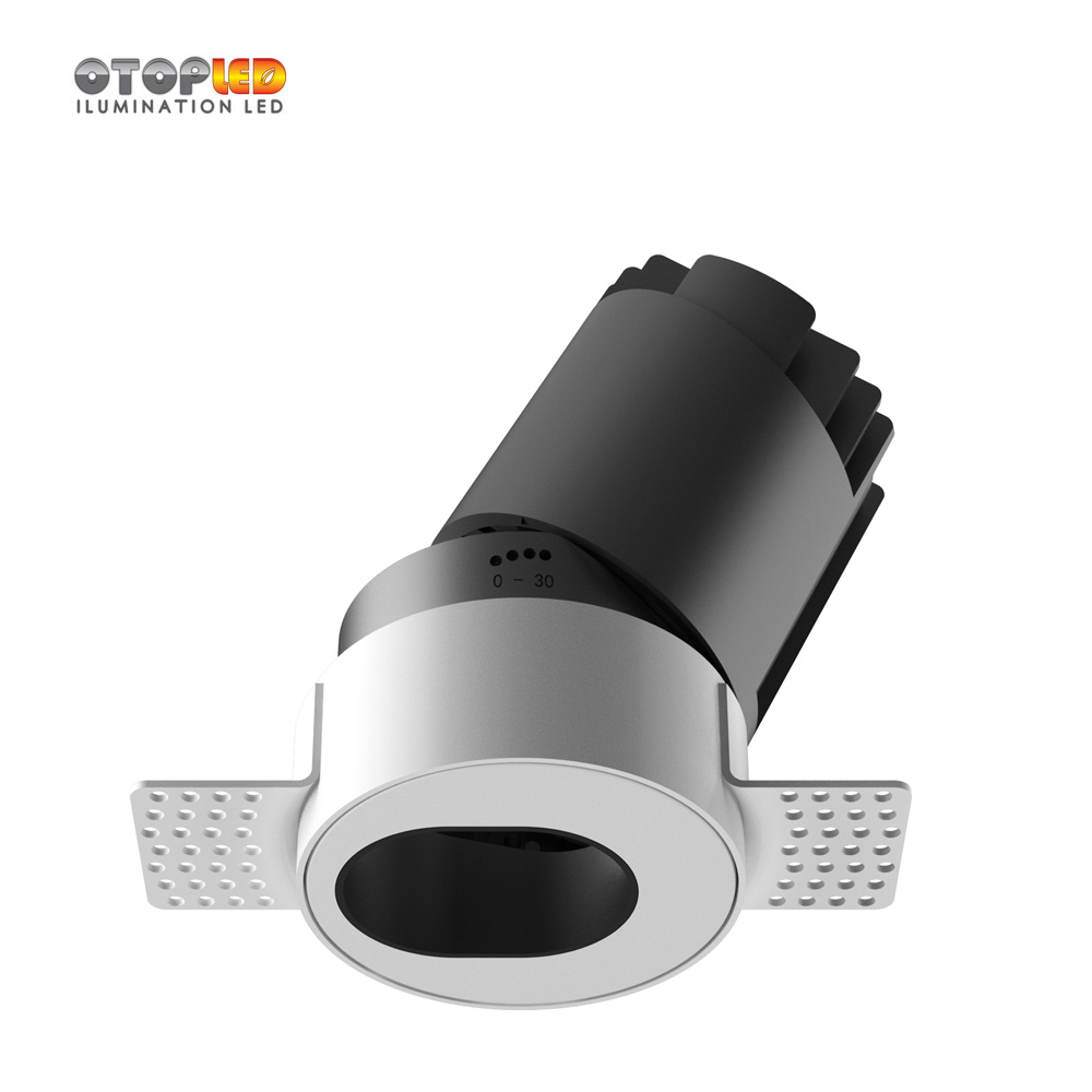 12W Honeycomb Anti-glare Adjustable Recessed Spotlight Trimless Led Downlight