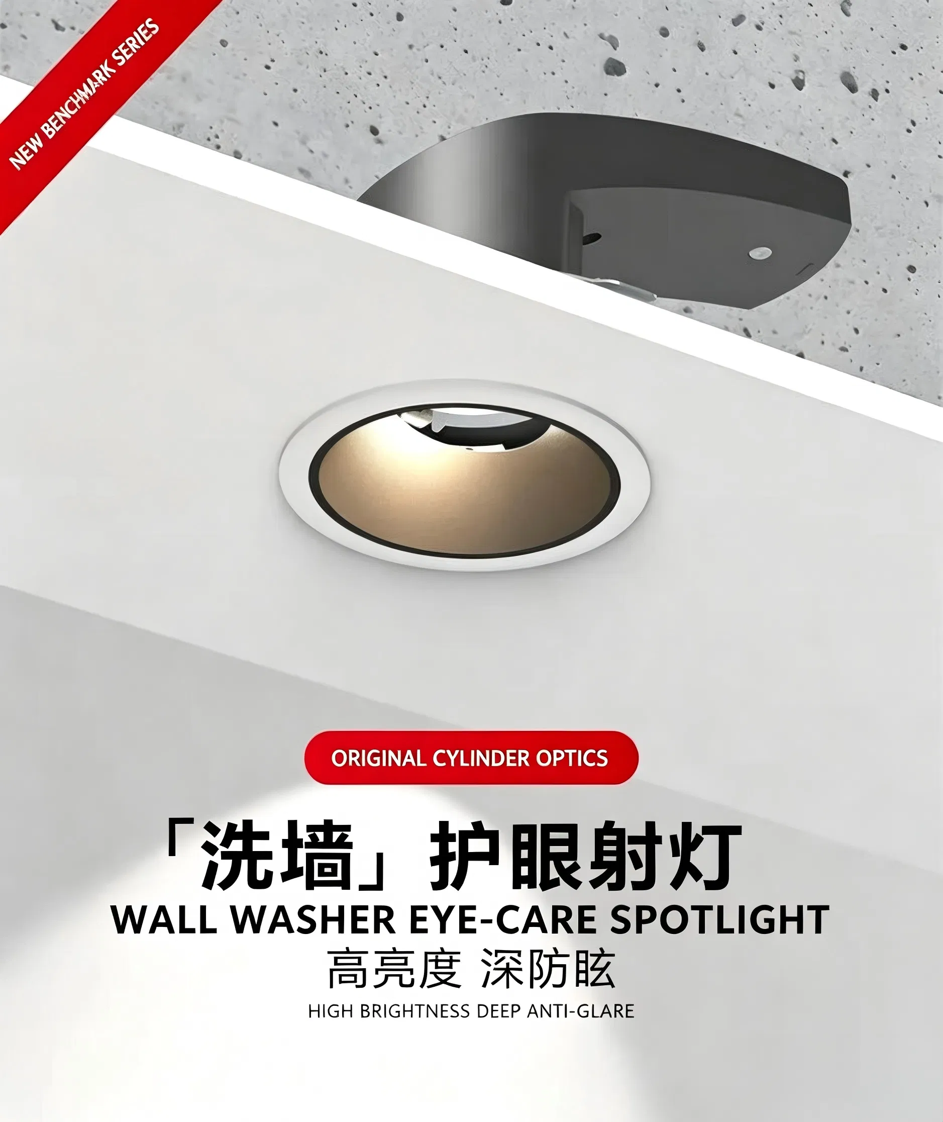 Smart Recessed LED Downlight, Bg-Ktwbk Ultra Slim CCT Dimmable Ceiling Lamp Zigbee APP Control for Indoor Ambient Lighting
