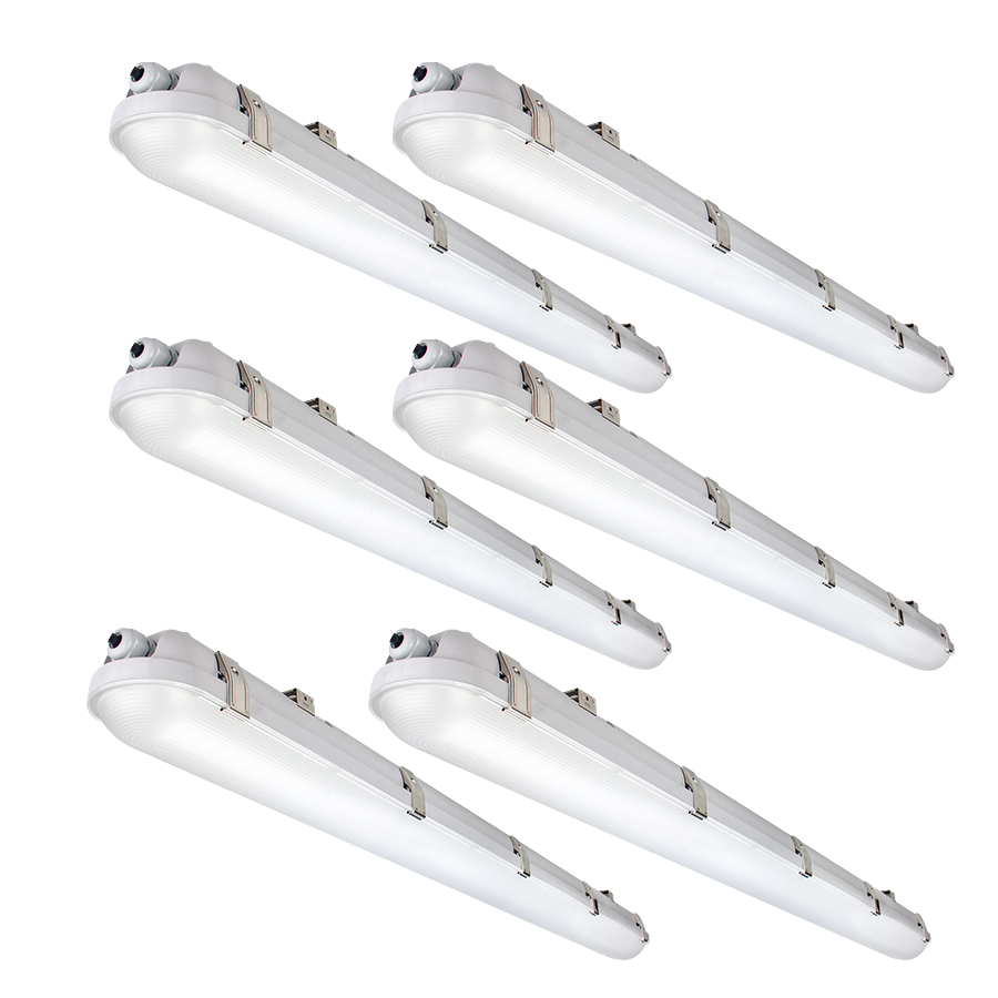 IP66 Dimmable LED Waterproof Light Corrosion Free PC Housing LED Tri Proof Light