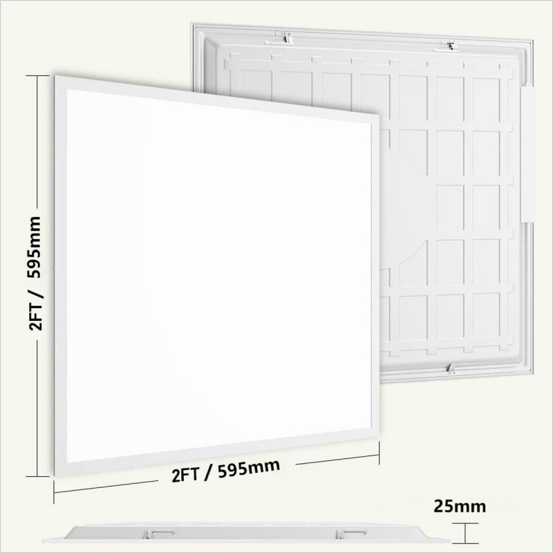 Us Stock Warehouse 60X60 62X62 22W 25W 30W 40W Low Ugr Square Flat Slim LED Panel Light for Office Lighting