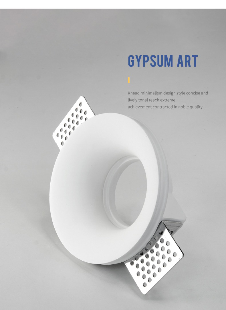 Modern glare recessed led down light for hotel commercial Corridor Intelligent Embedded Slim Ceiling Plaster lampshade frames