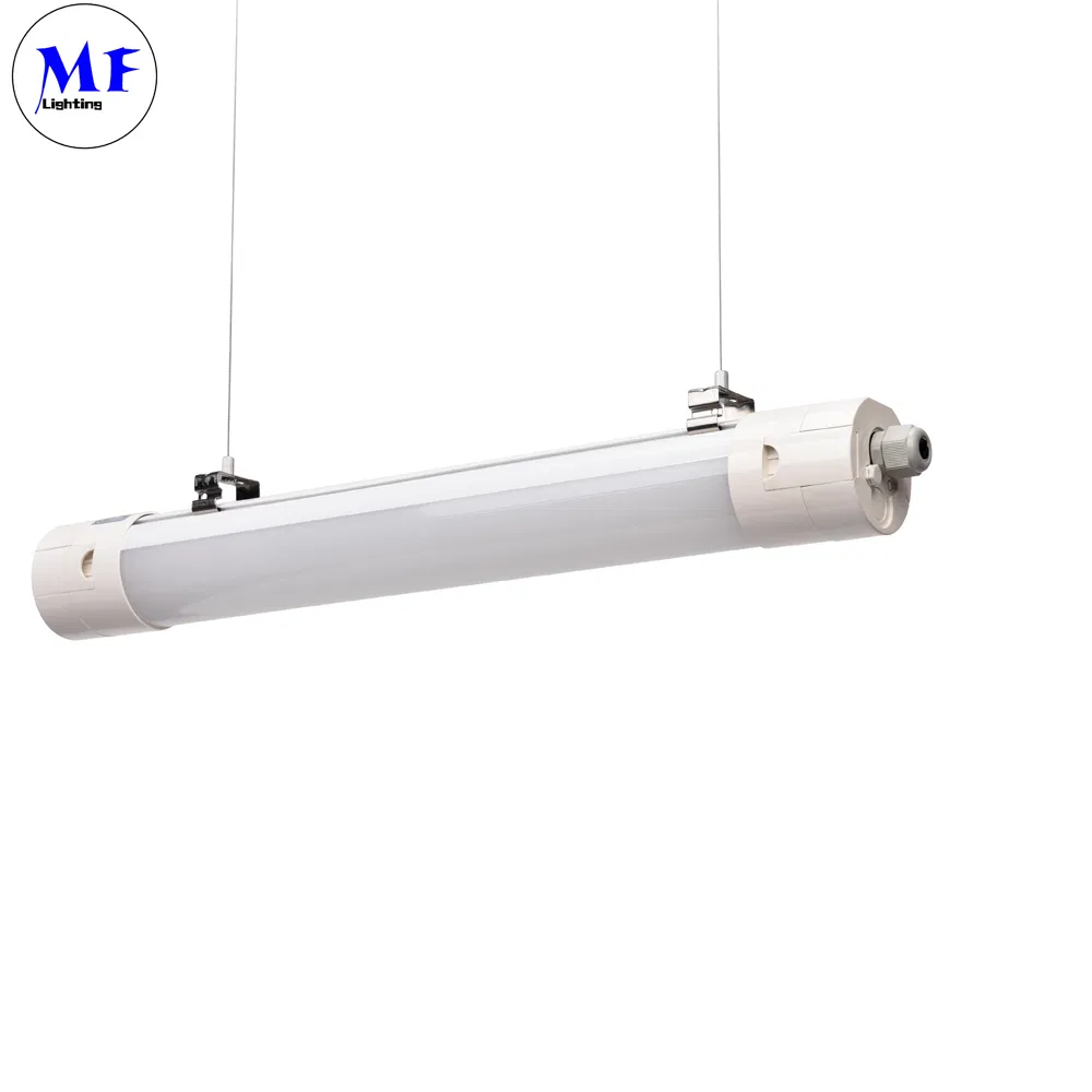IP65 25W/40W/60W Basement Supermarket Waterproof Explosion Proof Dust Proof Emergency Tube LED Tri-Proof Light with CE and RoHS Certificates