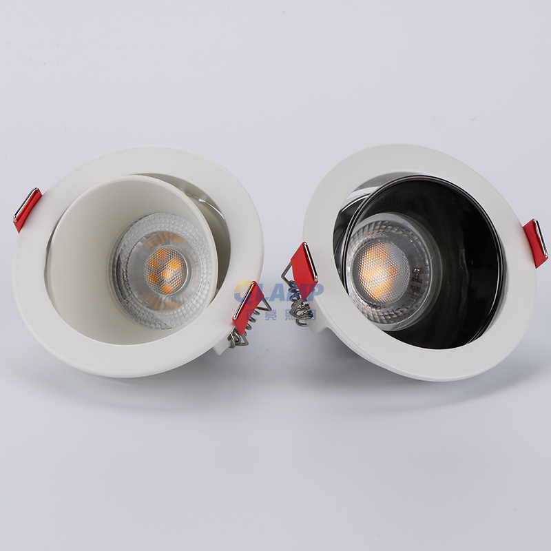 Mr16 Module &amp; GU10 Housing Frame Adjustable Square LED Downlight With Casing &amp; Camera Fixture Recessed Fitting For MR16 GU10