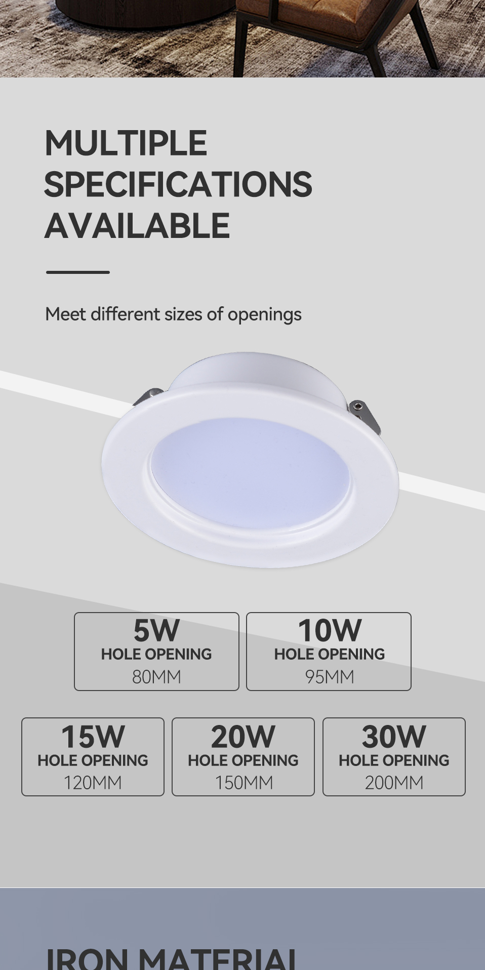 Modern Led Downlight Detail 6