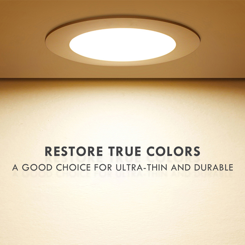 2025 Woojong New Model Slim LED Downlight 100-265V 6W 9W 12W 15W 18W 24W Embedded Ceiling Panel Light for Office CE ERP