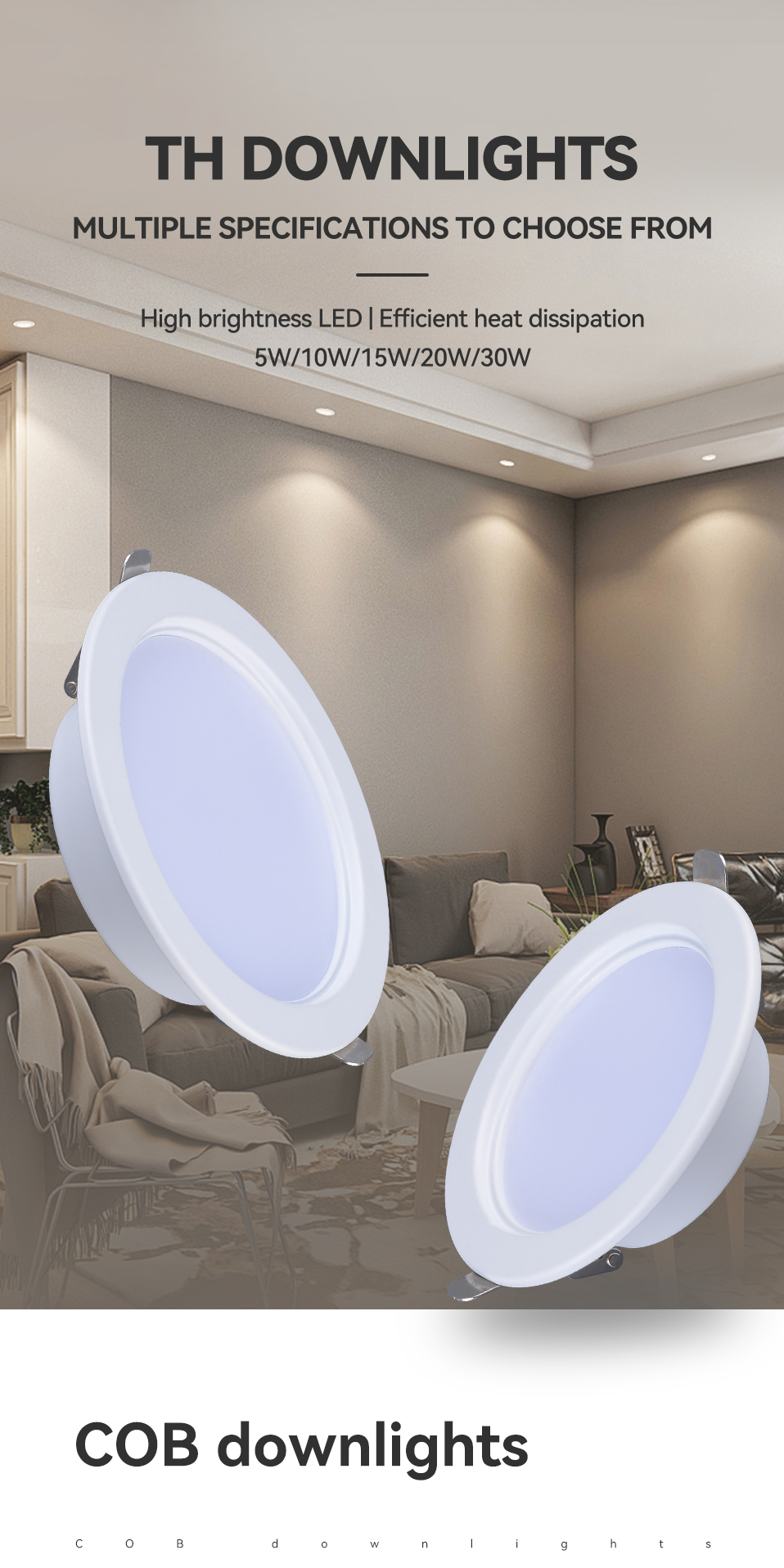Modern Led Downlight Detail 1