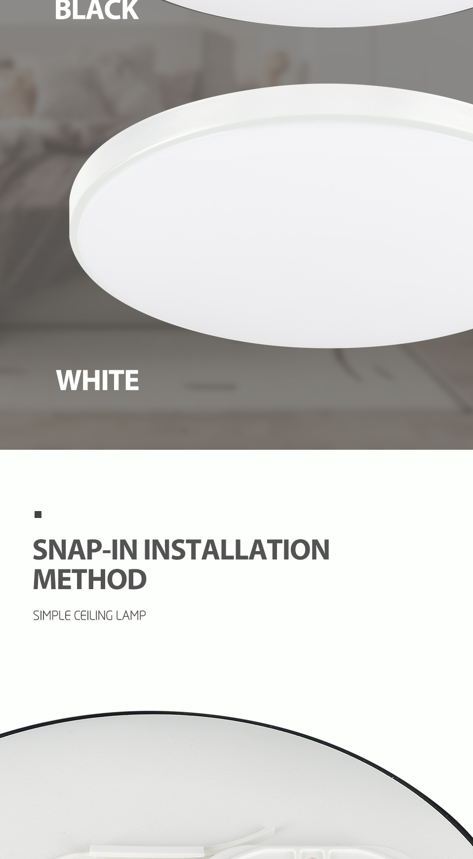 Modern LED Ceiling Light Illumination