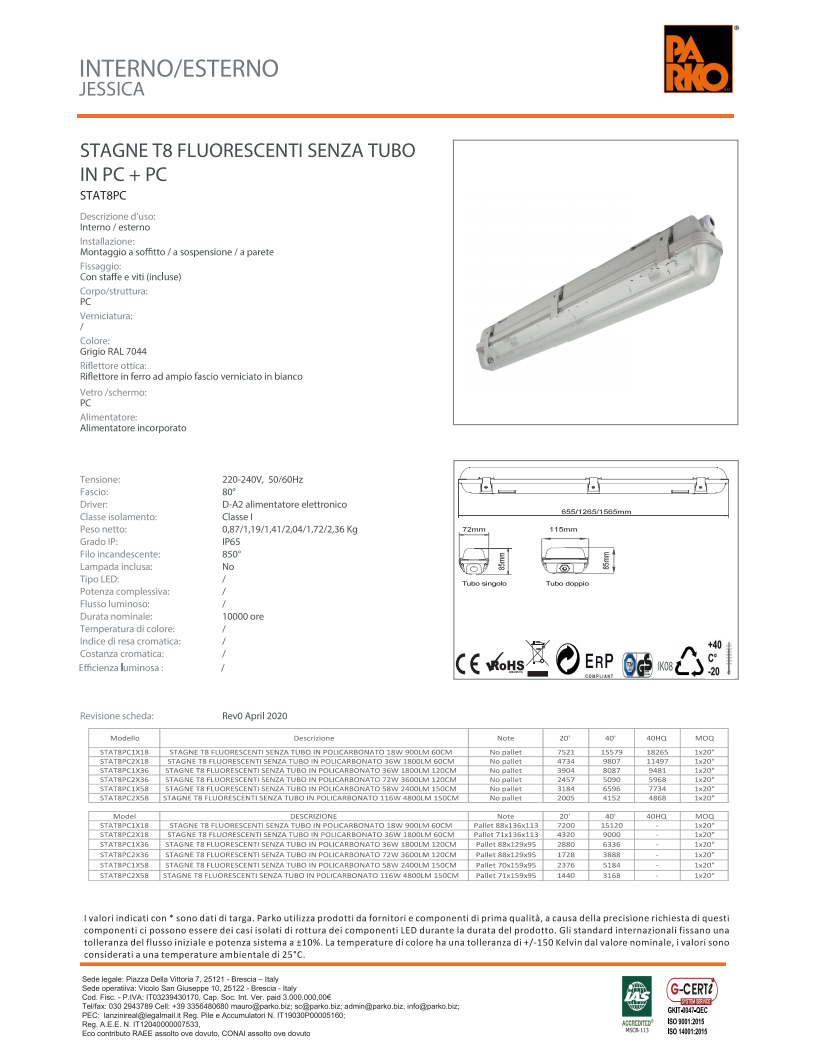 Waterproof Batten Light Product Image 6