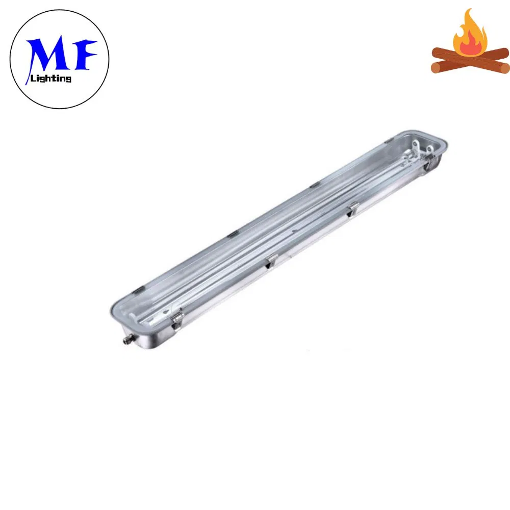 25W-65W Stainless Steel IP65 Waterproof Tempered Glass Explosion Proof Fixture LED Tri-Proof Light for Workshop Chemical Industry Tunnel