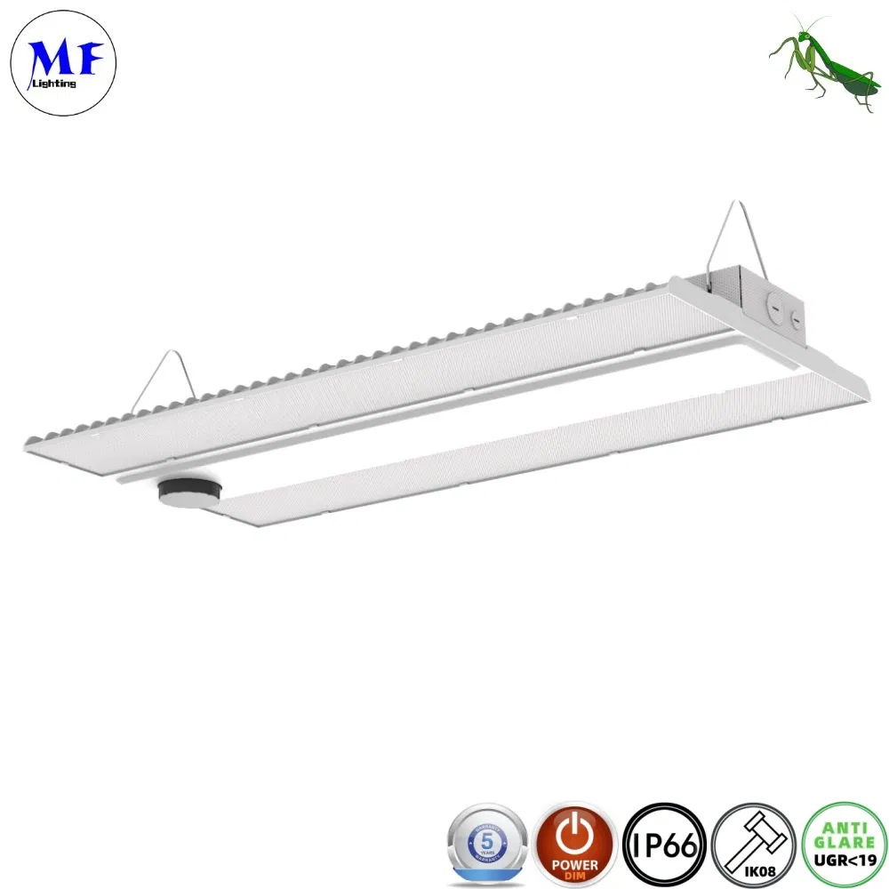 Factory Price Microwave Daylight Sensor 0-10V Dimming 150W IP66 Waterproof Factory Industrial Lighting Fixture Linear Highbay Lamp LED High Bay Light