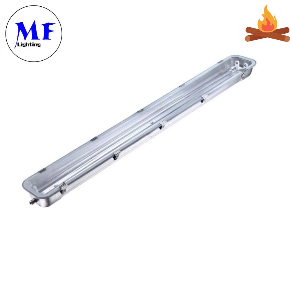 25W-65W Stainless Steel IP65 Waterproof Tempered Glass Explosion Proof Fixture LED Tri-Proof Light for Workshop Chemical Industry Tunnel