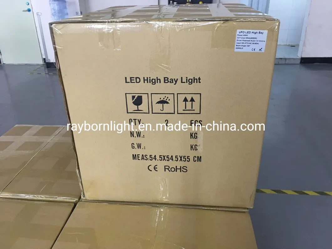 Shipment and Packaging of LED High Bay light box close up