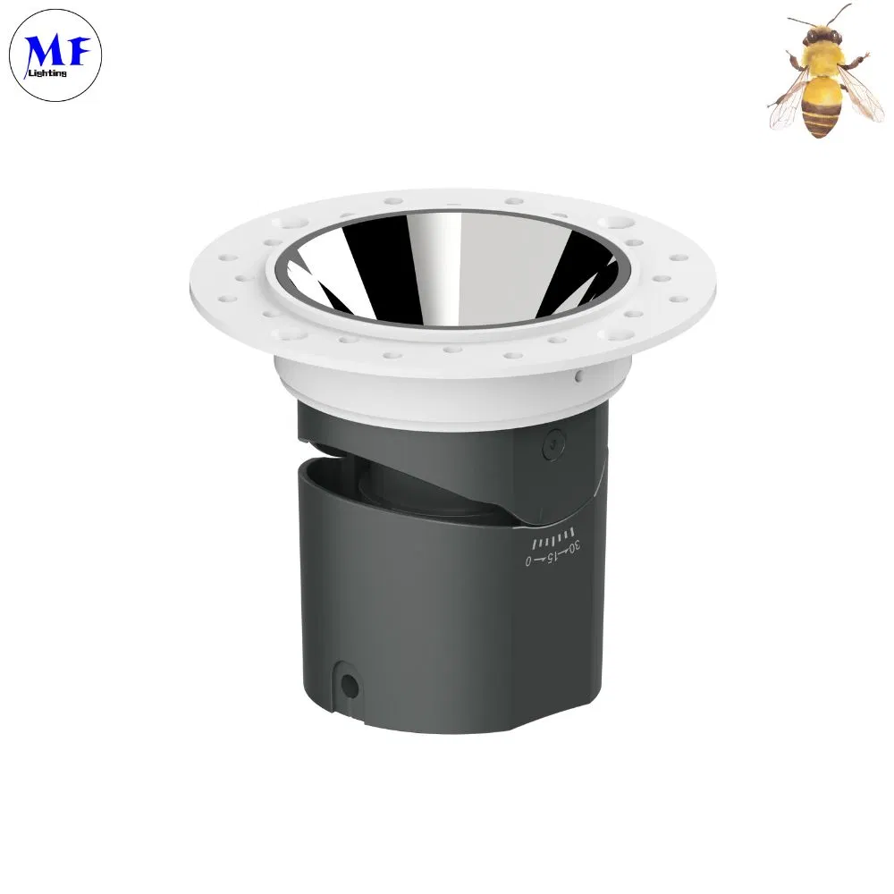 Angle Adjustable 5W 7W 10W 15W 18W 2inch 3inch 4inch Beam 15° /24° /36° Square Circle Trim Recessed Concealed Indoor Commercial LED Spot Down Light