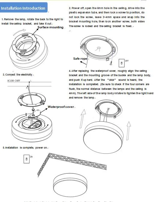 Recessed ceiling light structural installation layout blueprint