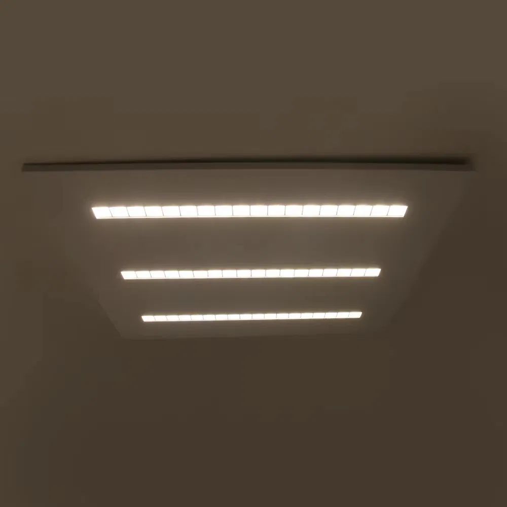 New Design Indoor Home Office Square Aluminum 600X600 SMD LED Grille Panel Light
