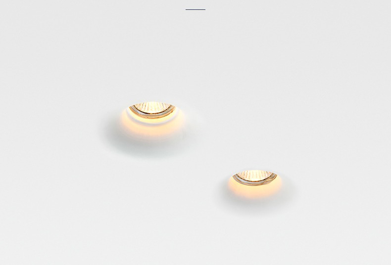 Modern glare recessed led down light for hotel commercial Corridor Intelligent Embedded Slim Ceiling Plaster lampshade frames