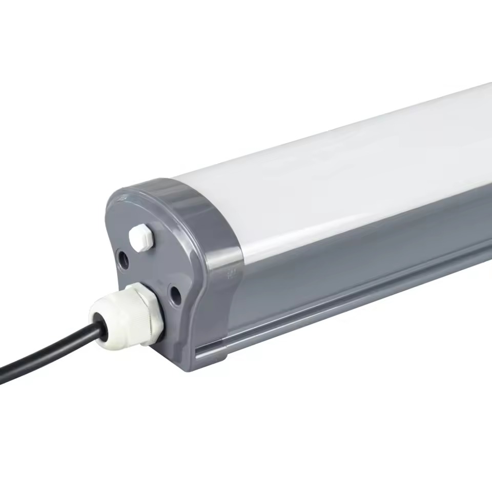 All Plastic 20W/40W/50W IP66 120CM Waterproof Tri-Proof LED Batten Lamp for Warehouse Parking Lot Etc