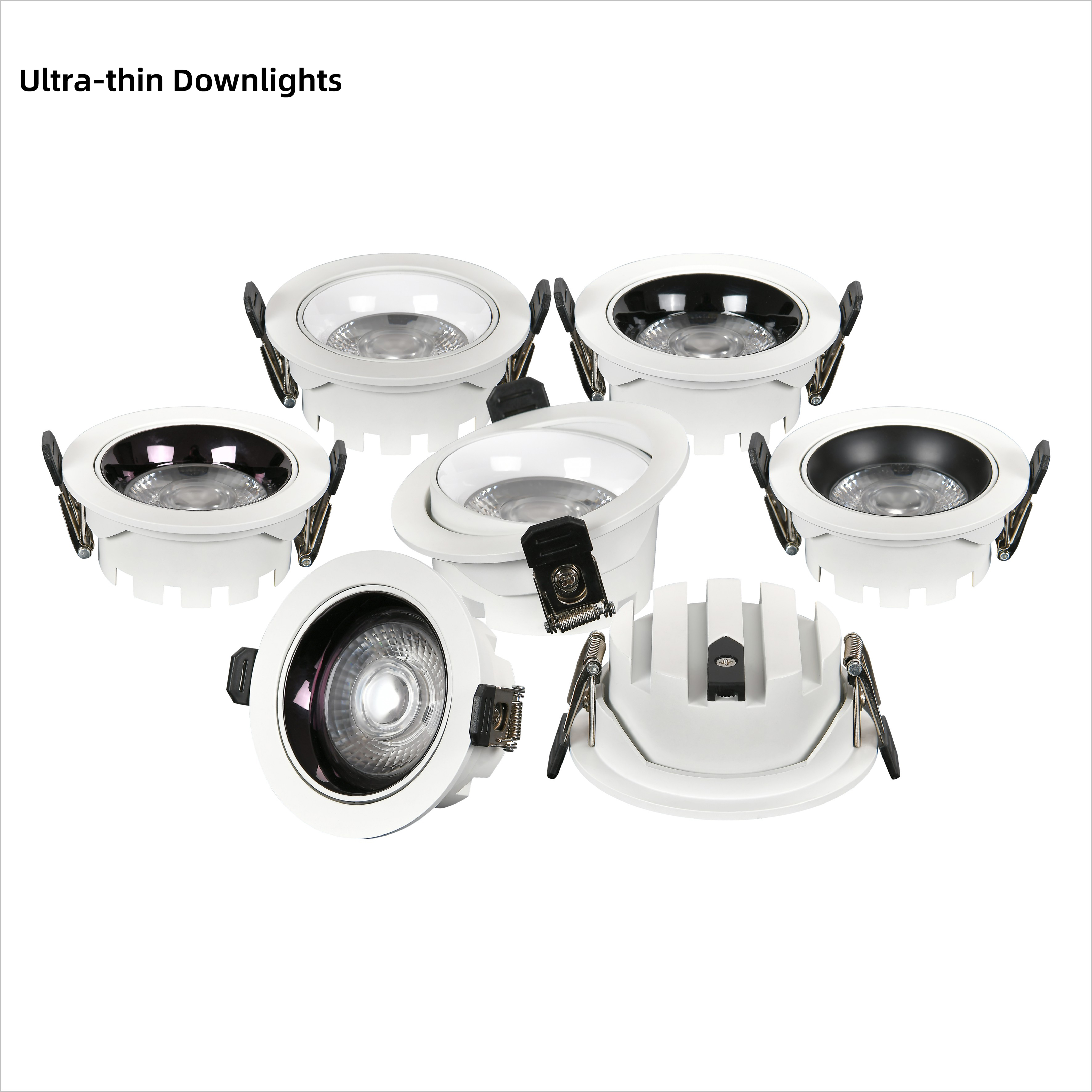 Ultra Slim Durlable LED Lighting Round Recessed Spotlight Downlight for Living Room Kitchen Bedroom