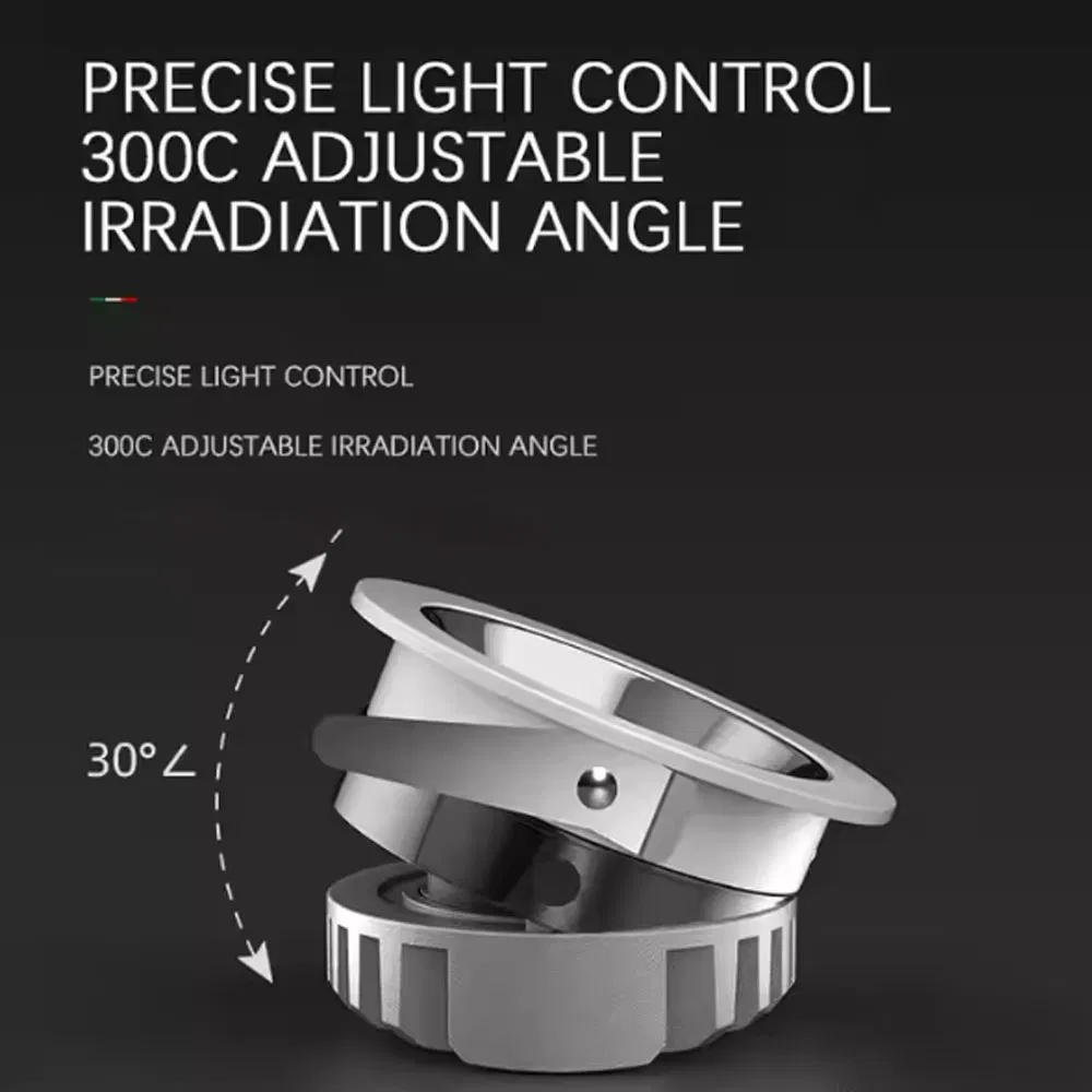 High Quality Opulent Modern Commercial LED Spotlight COB Downlight Adjustable Beam Angle Living Room Home Hotel Embedded Recessed