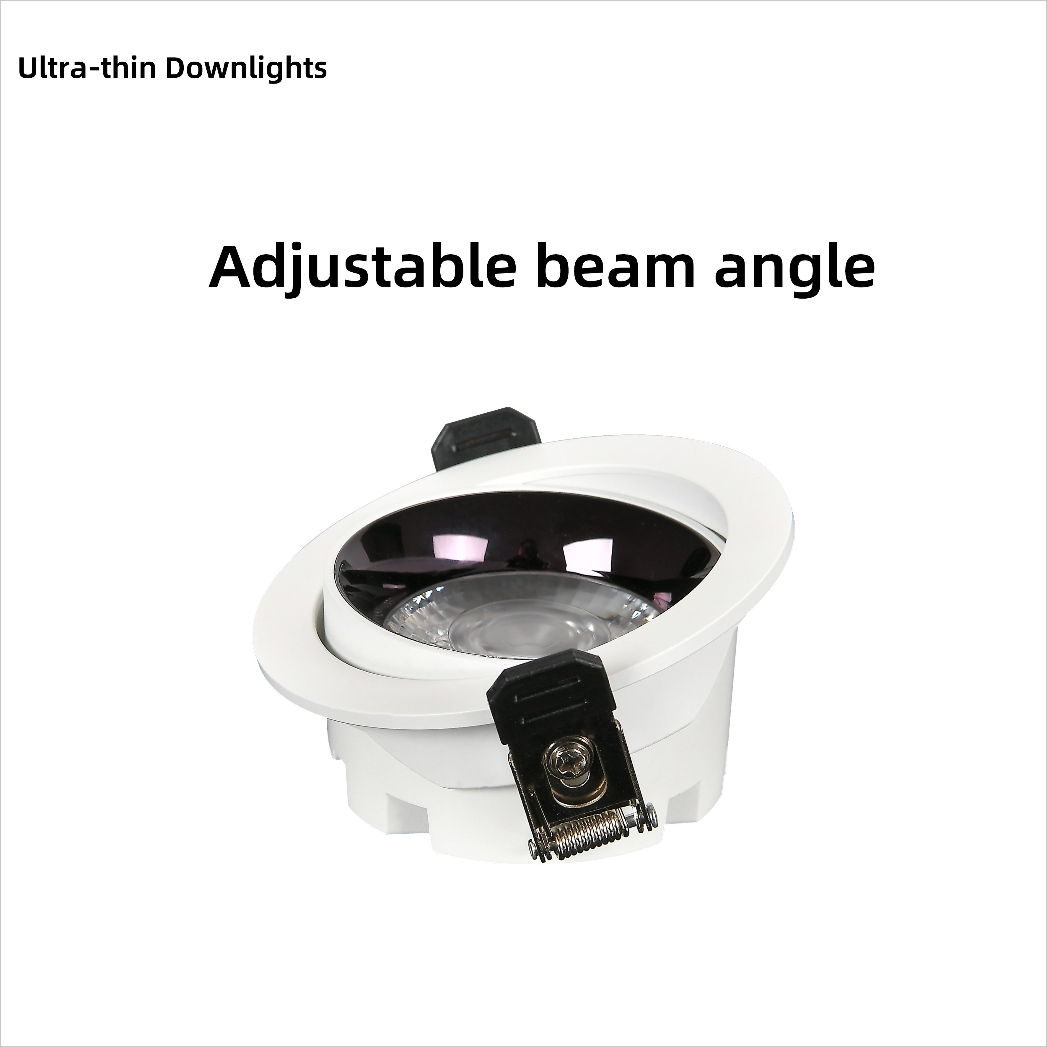 Ultra Slim Durlable LED Lighting Round Recessed Spotlight Downlight for Living Room Kitchen Bedroom