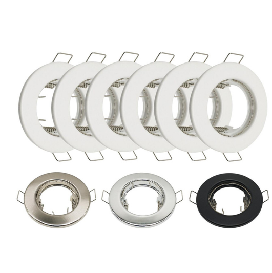 Mr16 Module & GU10 Housing Frame Adjustable Square LED Downlight with Casing & Camera Fixture Recessed Fitting for MR16 GU10
