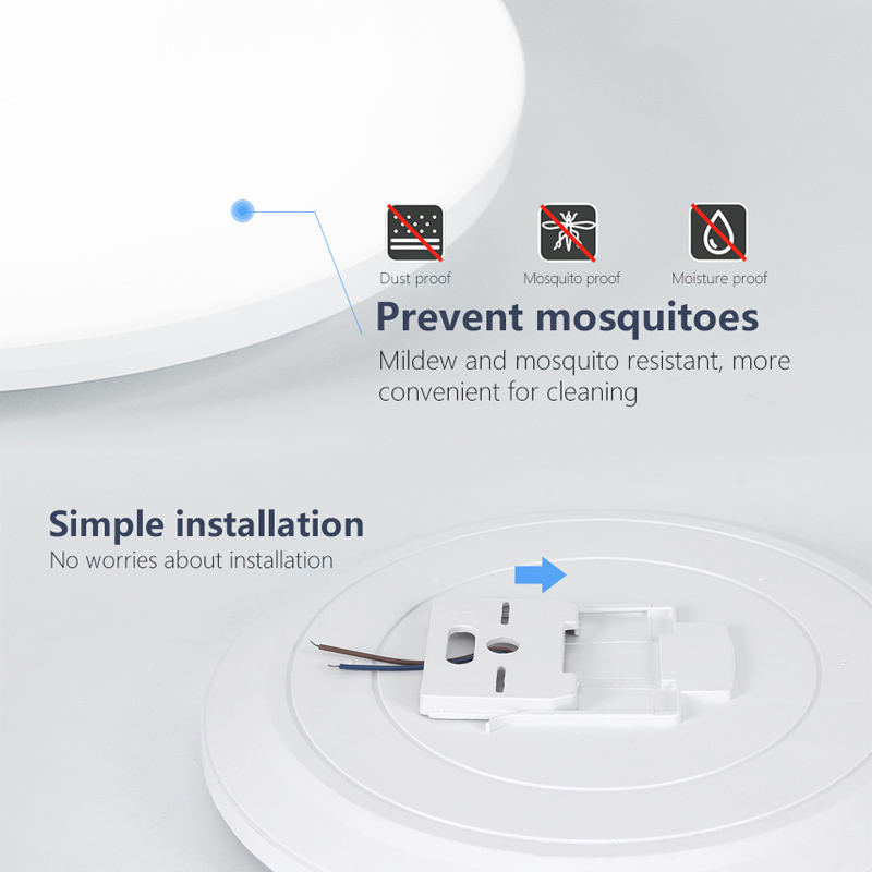 Dimmable RGB CCT Color Light Smart Home Voice Control Round I-Link APP LED Ceiling Light with Remote Control