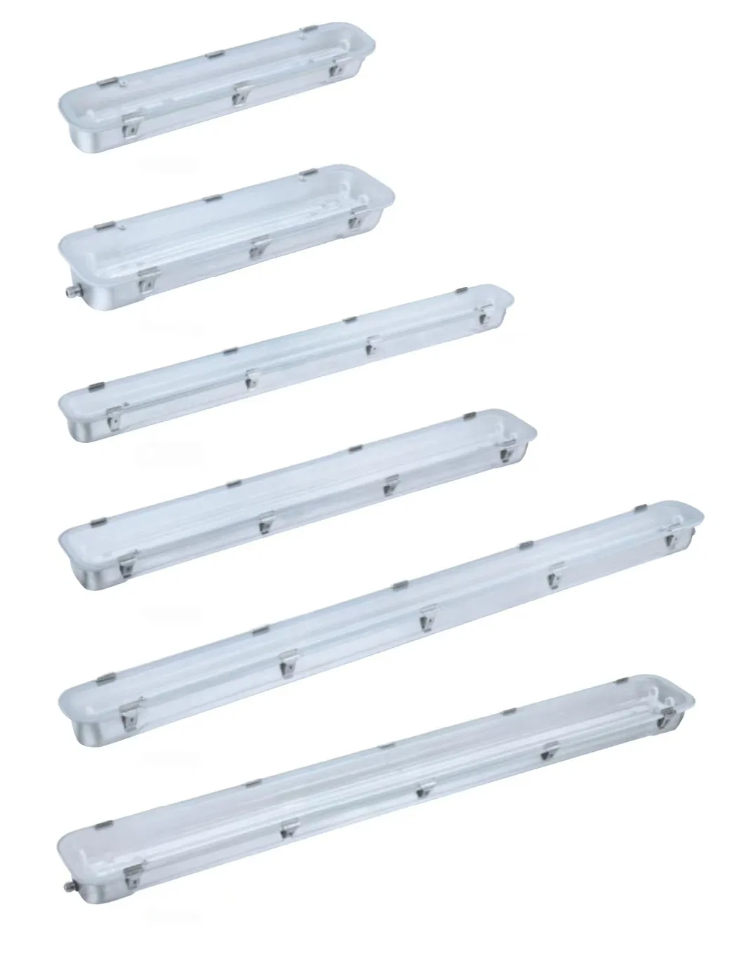 Anti-Explosion Stainless Steel LED Linear Tube Ik10 IP65 Tri-Proof Lighting