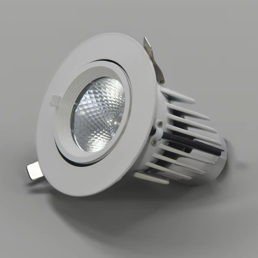 Wholesale Price LED Downlight Dimmable Adjustable Gimbal COB Chip Modern Design Wall/Mounted/Ceiling Light Easy Recessed
