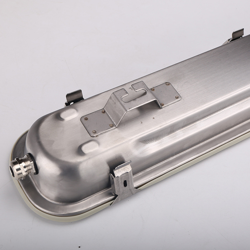 Anti-Explosion Stainless Steel LED Linear Tube Ik10 IP65 Tri-Proof Lighting