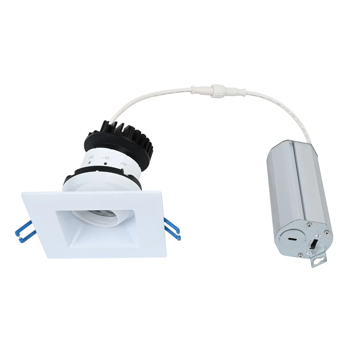 LED Smart Control 5CCT Adjustable Beam Angle Downlight Square Panel Light White Black for Indoor