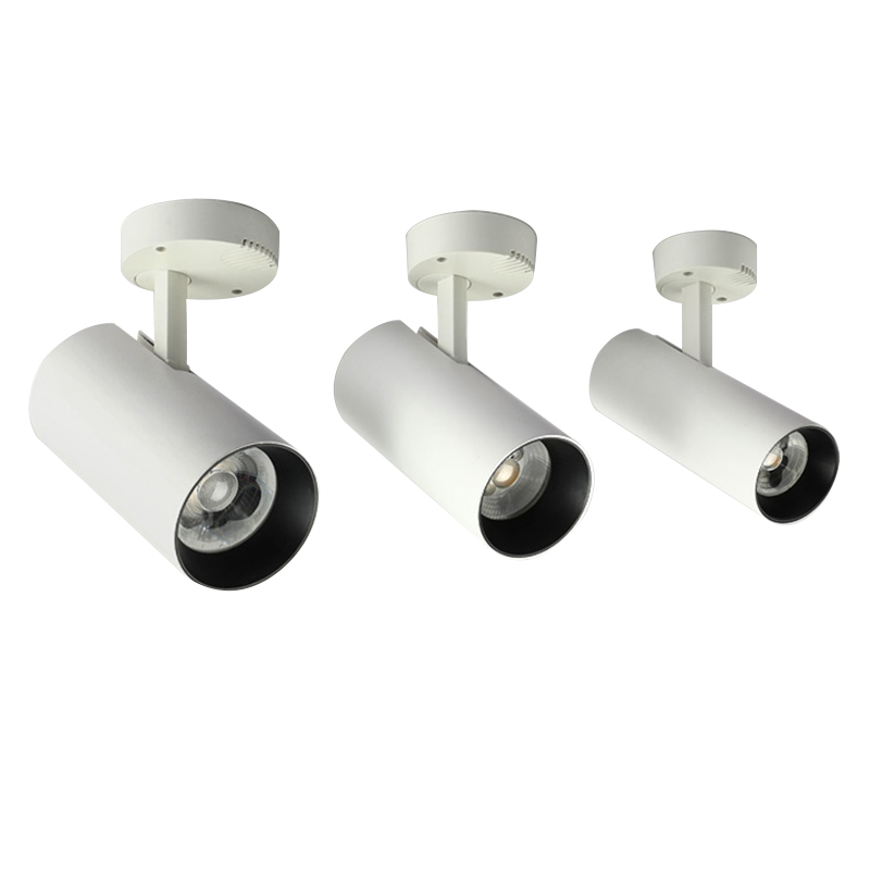 Cheap Modern Aluminum LED COB Focus Track Lights Spotlight 10W Dimmable Surface Ceiling Mount for Home Office