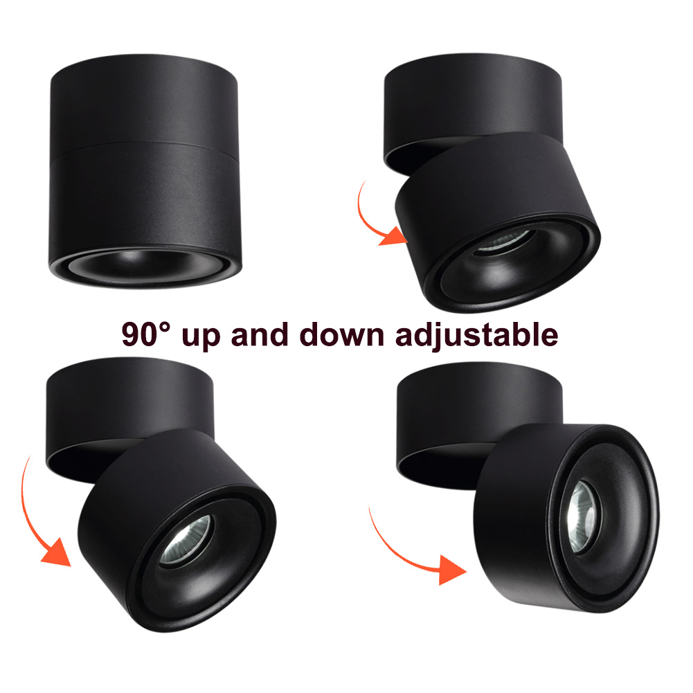 12W LED Downlight up and Down Adjustable Surface Mounted Down Light