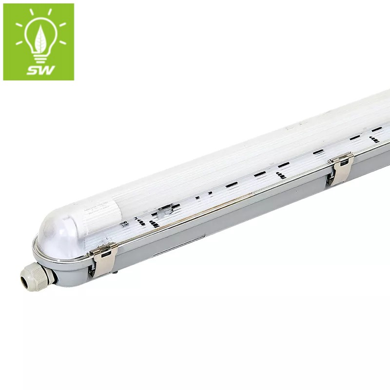 IP66 40W 80W Tri-Proof Luminaire Explosion Proof Tube Liner Lamp