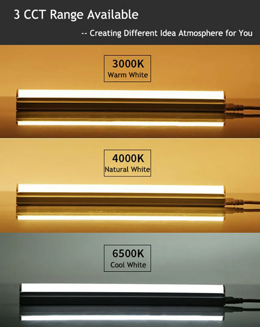 Kitchen Indoor 120cm 150cm 2FT 3FT 4FT 18W 22W 36W Linkable Dimmable Integrated T5 LED Tube Light Fixture