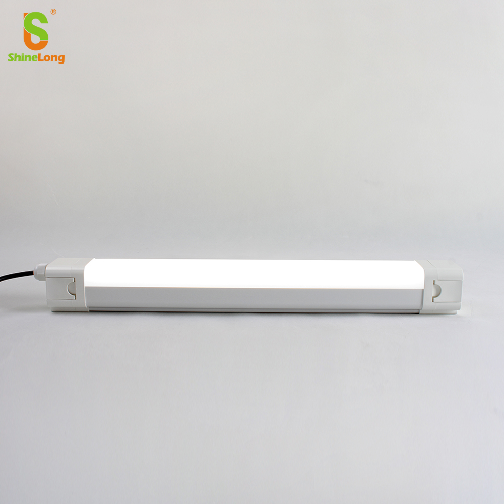 Outdoor Office LED Vapor Tight IP65 Waterproof Linear Batten Light 4FT 5FT Triproof Light Fixture With 5-Year Warranty Dimmable