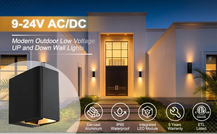 up and Down IP65 LED Adjustable Beam Angle Wall Mounted Porch Light