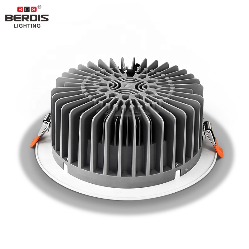 Dustproof Aluminum Die Cast 36W 45W 50W COB Chips LED Downlight for Supermarkets Shopping Malls