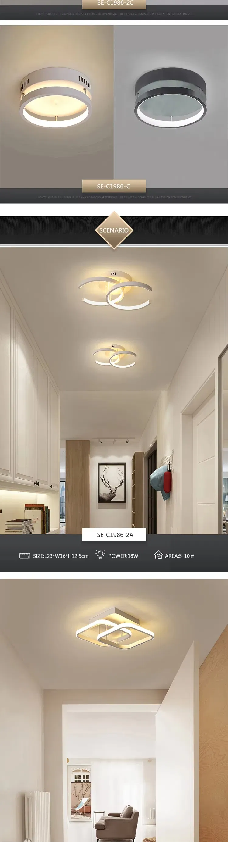 Smart APP Control Dimmable Square LED Ceiling Fan with Light and Remote
