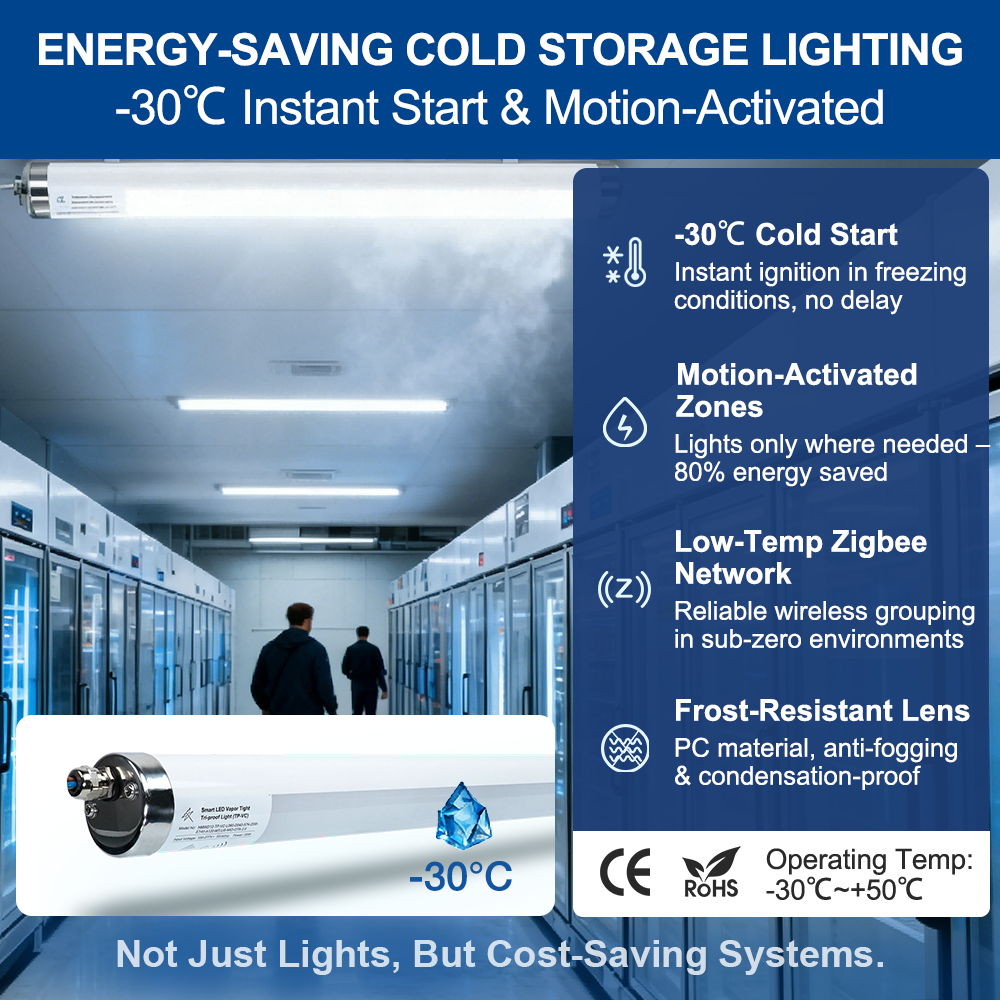 Smart Commercial Industrial Lighting IP69K Tri-Proof LED Light System With Particle-Free Design For Pharmaceutical Laboratory