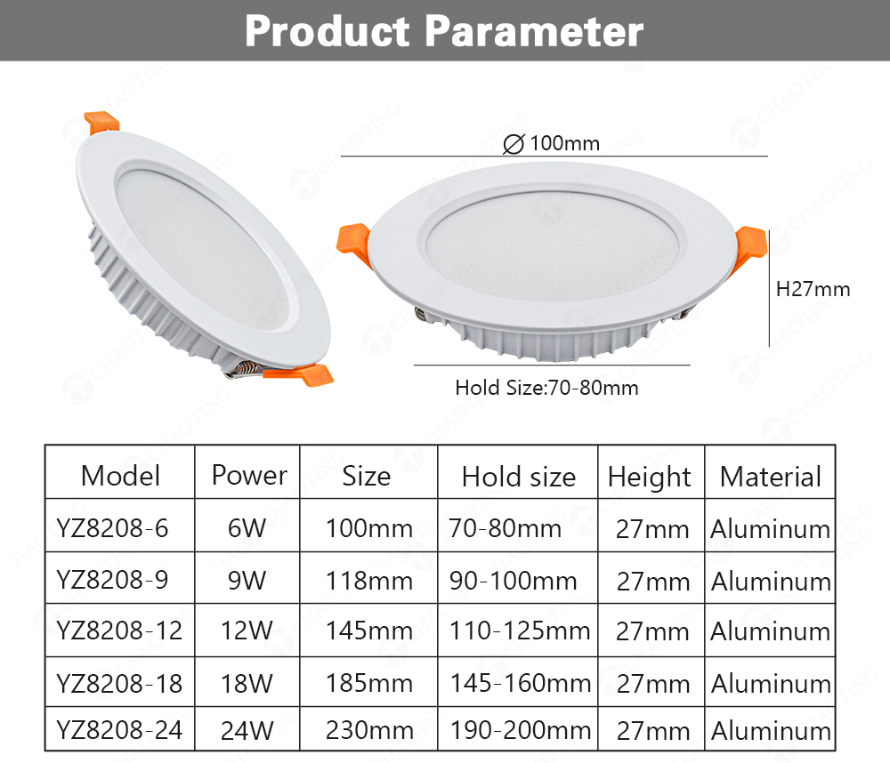 Product Specifications Diagram