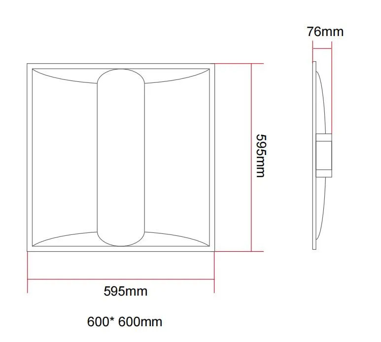 Recessed Ceiling Light Dimensions Blueprint