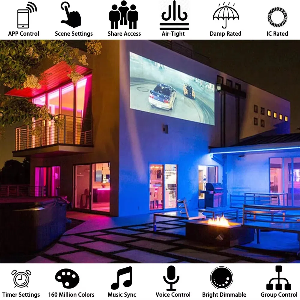 UL ETL Energystar Factory Hot Sales Tuya APP Voice Control RGB Smart WiFi 6 Inch LED Ceiling Recessed Retrofit Downlight
