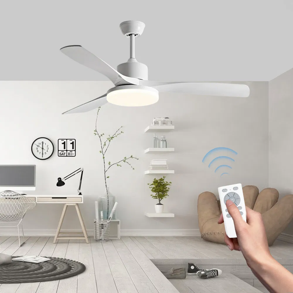 Smart Ceiling Fan Light, Matte ABS Blades, Wi-Fi Control, Works with APP