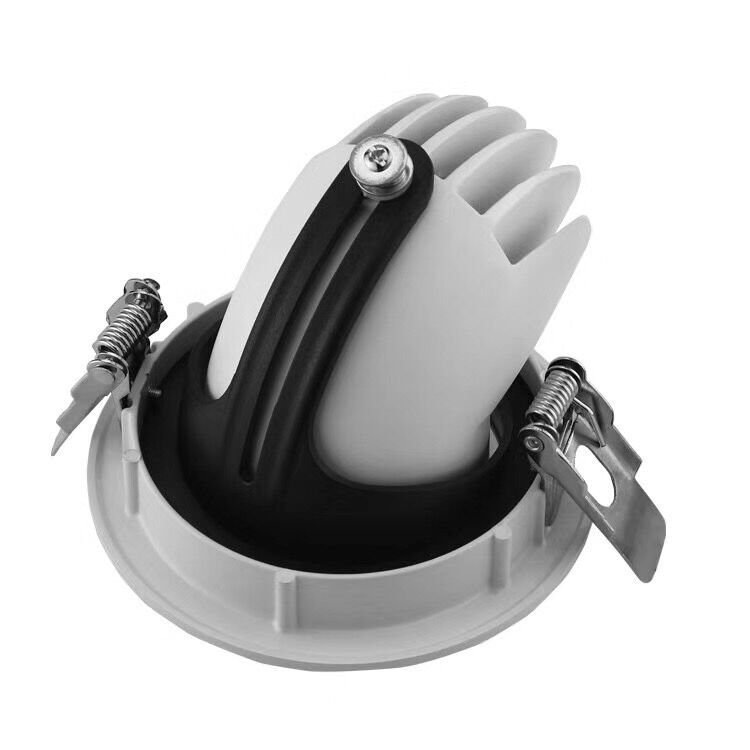 Store Lighting 40W Fresh Meat Spot Lights Adjustable Gimbal Downlight COB LED Down Light With Pink Color