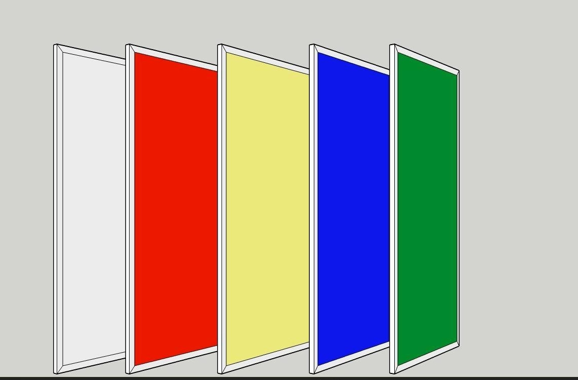 RGBW Color Change Tuya APP WiFi Control Smart LED Panel Light 40W Slim Recessed Square Panel Lamp Dimmable CCT LED Ceiling Light
