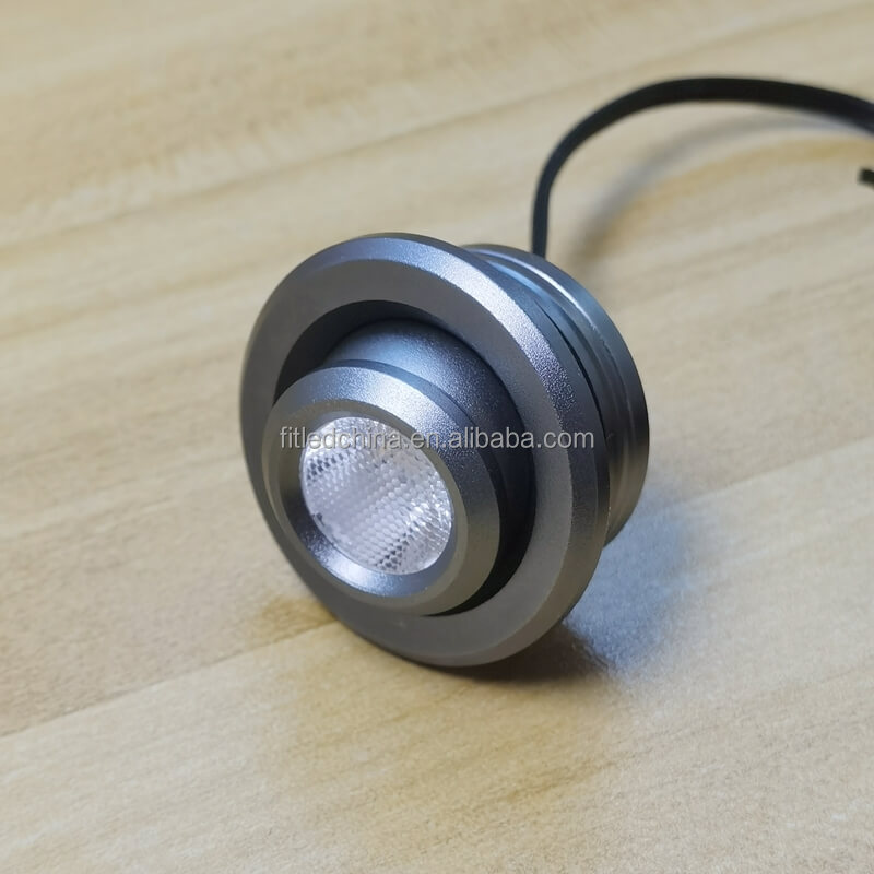 Aluminum DC12V Rotatable Recessed LED Spot Light RV Caravan Camper Bus Van Interior LED Down Light LED Ceiling Spot Light