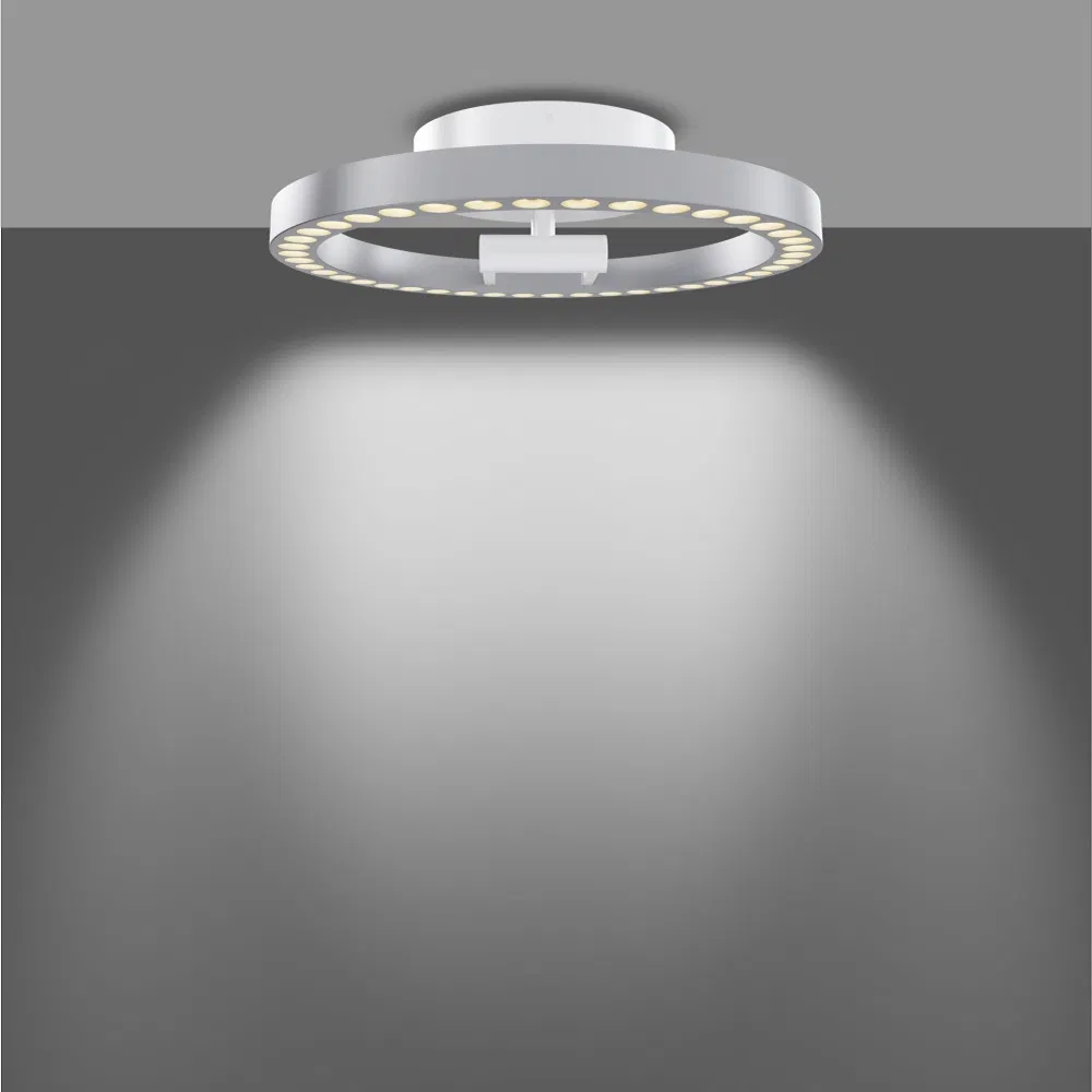Adjustable Angle Ring Ceiling LED Light with Backlight Zigbee APP Control Smart Dimmable