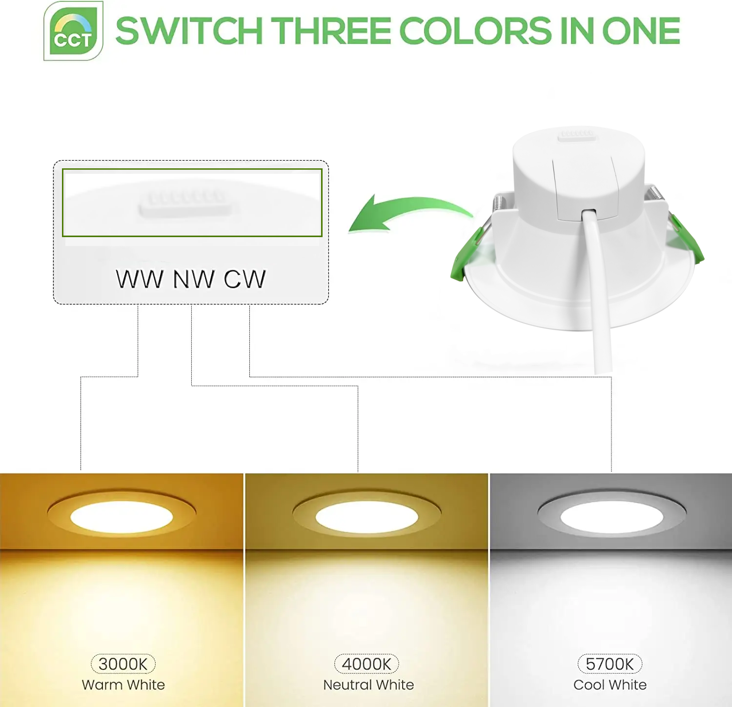 Factory Direct Sales New Products Sell Well In The European Market Recessed Ip44 Led Light Downlight