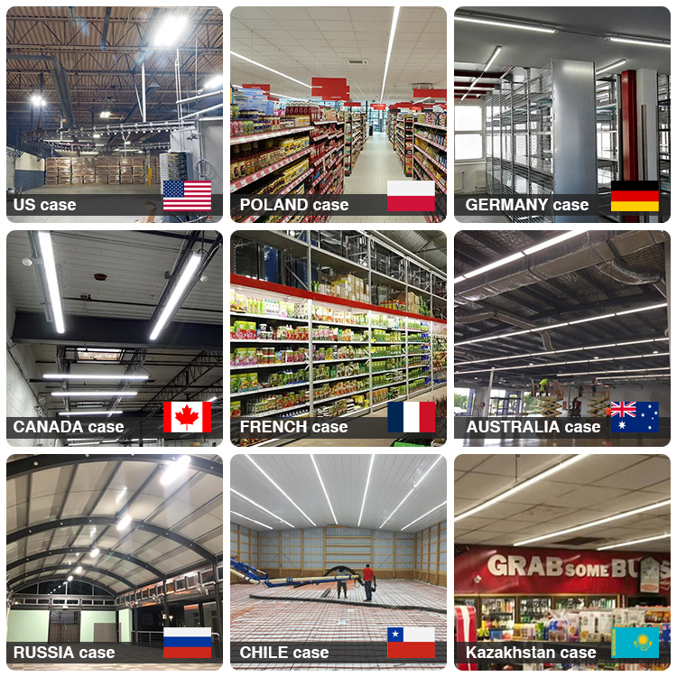 LONYUNG Tri-proof LED Lights ETL CE RCM 0.6-2.4m Aluminum Surface Mounted Linkable Triproof Light For Warehouses Factory