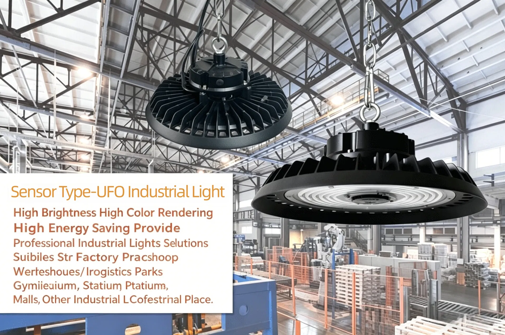 240W UFO High Bay Light Anti Glare LED Industrial Ceiling Lamp High Lumen Waterproof Energy Saving Light for Factory Workshop Warehouse Garage